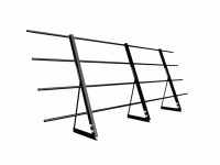 Ограждение фальцевой кровли 1200мм (3 трубы)