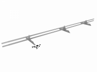 Снегозадержатель для фальцевой кровли трубчатый длина 3000мм (оцинкованный)