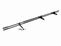 Снегозадержатель для фальцевой кровли трубчатый длина 3000мм (Х/К RAL)